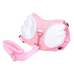 【特価商品】≪ 迷子防止＆飛び出し防止対策！≫ mitas 迷子防止ひも ピンク 子供用ハーネス 迷子紐 【安心の低ホルムアルデヒド】 1.5m伸縮リード付き リュック 背中に可愛い羽デザイン 軽量設計 快適フィット 手洗いOK 幼児 キッズ ベビー 安全 お