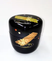 花筏蒔絵中棗    和禅作のサムネイル