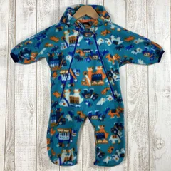 📦️Baby's L ブルー系 Patagonia ( パタゴニア ) ベビー シンチラ フリース バンティング カバーオール ロンパース おくるみ アメリカ製 入手困難 60117 International Baby's  フリース アウ