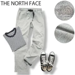 【ゴールドウィン製】 ノースフェイス THE NORTH FACE スウェット クライミング パンツ トレーナー バックルベルト ロゴ 刺繍 M グレー アウトドア シティールック メンズ