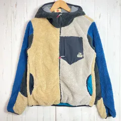 📦️Men's S ベージュ系 Chums ( チャムス ) ボンディング フリース ジップ パーカー Bonding Fleece Zip Pakha Blue Crazy ポリエステル ウェア トップス アウター ジャケット フリース z