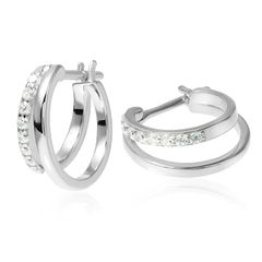 ベリモ ピアス 金属アレルギー対応 レディース リングピアス フープピアス ジルコニア シンプル 合わせやすい S925 シルバー 0