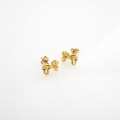 ete K18YG リボン ピアス イエローゴールド - メルカリ