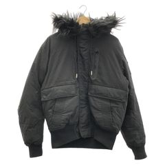 DIESEL ブラックダウンジャケット ファー付き - メルカリ