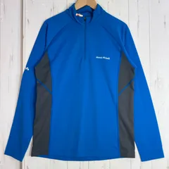 ✉️Men's S ブルー系 Montbell ( モンベル ) クール ロングスリーブジップシャツ ポリエステル ウェア トップス インナー シャツ ロングスリーブシャツ 化繊 z00056211  化繊 ロングスリーブシャツ インナー