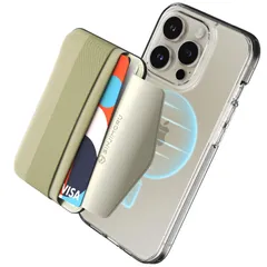 【在庫処分】【滑り止め・落下防止】シンジモル Magsafeカードケース 、iPhone 16、15、14、13、12 シリーズ 全機種対応 シリコンパッドでノンスリップ カード入れ suica 交通系 icカード収納 スマホ落下防止用 ストラップ付 MagS