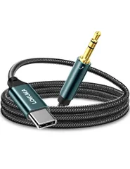 【特価商品】aux usb c 変換ケーブル 3.5mm オスオス DACチップ搭載 HiFi音質 ナイロン編み usb c to aux ケーブル タイプc ステレオケーブル USB-C機器/ヘッドホン/ホームステレオ/カーステレオ/スピーカー など対応 1