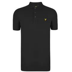 ライルアンドスコット メンズ トップス Tシャツ ポロシャツ ロゴ Lyle and Scott Logo Polo Shirt Jet Black Z865 ブラック