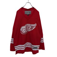 美品 NHLアイスホッケー デトロイトレッドウイングス #5 リドストロム 