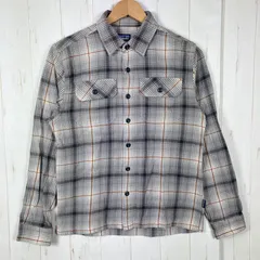 ✉️Men's XS グレー系 2013 Patagonia ( パタゴニア ) ロングスリーブ フィヨルドフランネルシャツ アジアンフィット Long-Sleeved Fjord Flannel Shirt - Asia Fit DWN 生