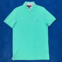 トミーヒルフィガー 半袖 カラーTシャツ（スリムフィット）M