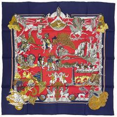 新品エルメス カレ90 スカーフ「 AU GRE DU VENT 」風にまかせて