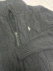 ポロラルフローレン ケーブルニット ジップアップXS