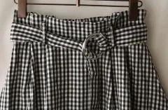 日本 ヴィンテージ チェック ロング スカート