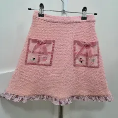 130 日本 メゾ ピアノ ツイード スカート