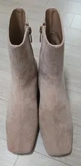 スウェード アンクルブーツ ベージュ 新品