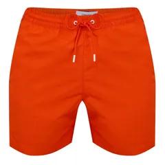 カルバンクライン メンズ 水着 ハーフパンツ・ショーツ ショートパンツ Calvin Klein Medium Tape Swim Shorts Mens Acid Orange SCZ オレンジ