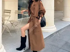 スウェード ロング トレンチコート (人気商品) イベント