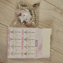 サンリオ 白 フリル シークレットハニー ストラップ こぎみゅん