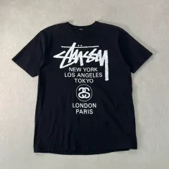 105 STUSSY ステューシー ワールドツアー 半袖 Tシャツ