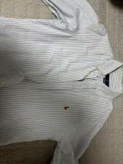 ポロ ラルフローレン ストライプ オックスフォード シャツ (S)