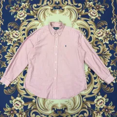 (L)00s ポロ ラルフローレン クラシックフィット ギンガムチェックシャツ