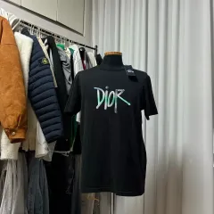 {ほぼ新品/L}ディオール全面ロゴ 半袖