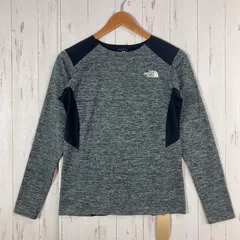 ✉️Women's M グレー系 The North Face ( ザ・ノースフェイス ) ロングスリーブハイブリッドフラッシュドライクルー L/S Hybrid FlashDry Crew ポリエステル ウェア トップス インナー シャツ ロ