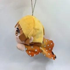 セガ 鬼滅の刃 我妻 善逸 寝そべり ぬいぐるみ 寝そべり キーチェーン (34))