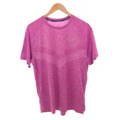 ナイキ NIKE ドライフィット ADV Tシャツ ランニングウェア ロゴ プリント 半袖 L 紫 パープル /FF