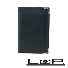 カルティエ ■新同■ 二つ折り カードケース マスト レザー ブラック CRL3001370 箱 【537776】8