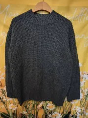 無印良品 グレー ウール セーター M