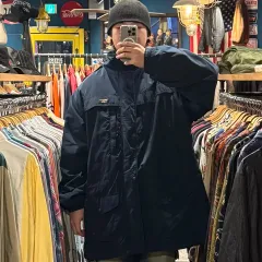 L.L.Bean ウィンドブレーカー ツーウェイ フード ジップアップ ジャケット ロング丈