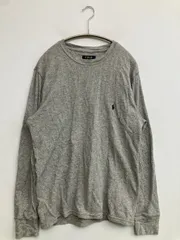 Polo Ralph Lauren ポロラルフローレン Tシャツ/カットソー M グレー 無地 ワンポイント ミドル丈 長袖 クルーネック(丸首)