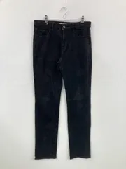 UNIQLO ユニクロ デニムパンツ 26 (66cm) ブラック フルレングス 無地 ストレート ローライズ