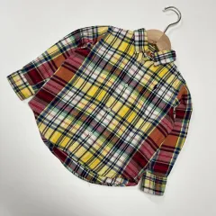 24m 90 ラルフローレン Polo Kids シャツ チェック柄