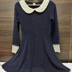 ミニ ワンピース ゲスト ワンピース - ネイビー Fサイズ