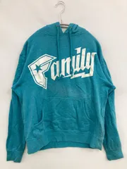 Famous パーカー S ブルー コットン 裏起毛 前面プリント バックプリント ブランドロゴ プルオーバー 長袖のサムネイル
