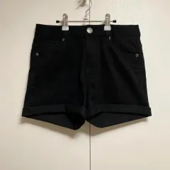 GUESS ブラック デニム ショーツ ハーフパンツ 26