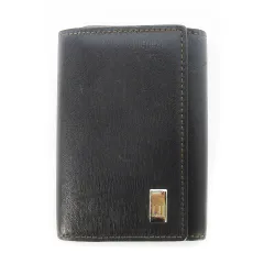 ダンヒル dunhill キーケース キーリング レザー 革 3つ折り 6連 ロゴ 焦げ茶 ダークブラウン /CK31 ■GY17