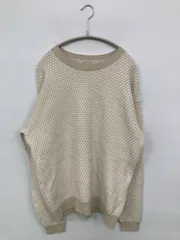 BEAUTY&YOUTH UNITED ARROWS ビューティアンドユースユナイテッドアローズ ニット/セーター M ベージュ コットン その他総柄 ミドル丈 長袖 ボートネック