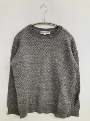 B:MING LIFE STORE ビーミングライフストア ニット/セーター M グレー ウール・ニット 無地 カシミヤ ミドル丈 長袖 クルーネック(丸首)