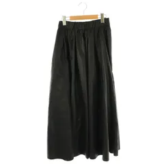 チャオパニック ティピー CIAOPANIC TYPY 25SS チンツ加工光沢ボリュームスカート ロング フレア ONE 黒 /NR ■OS