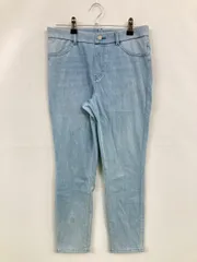 UNIQLO ユニクロ デニムパンツ L スカイブルー クロップド・半端丈 無地 スキニー・タイト テーパード レギュラー リジッド・ワンウォッシュ
