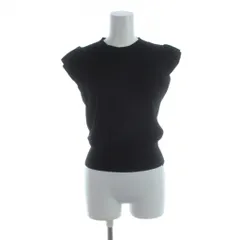 スナイデル SNIDEL フリルニットカットソー セーター F 黒 ブラック クルーネック /AB ■OS ■SH