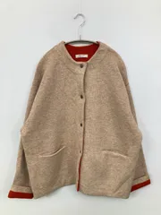 FREAK'S STORE フリークスストア カーディガン/ボレロ F ベージュ ウール・ニット ナイロン 無地 ミドル丈 長袖