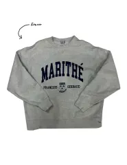 マリテフランソワジルボー ロゴ スウェット L