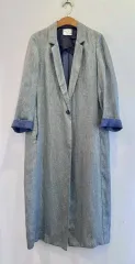 55半) フォルテフォルテ リネン ロング コート 出品
