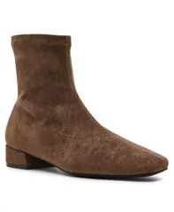 アンクライン レディース シューズ ブーツ・レインブーツ ヒール Anne Klein Womens Russ Block Heel Booties Taupe Micro トープのサムネイル