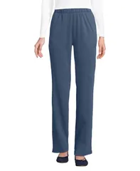 ランズエンド レディース ボトムス カジュアルパンツ ニット Lands End Womensport Knit High Rise Pants Nightfall blue ブルー